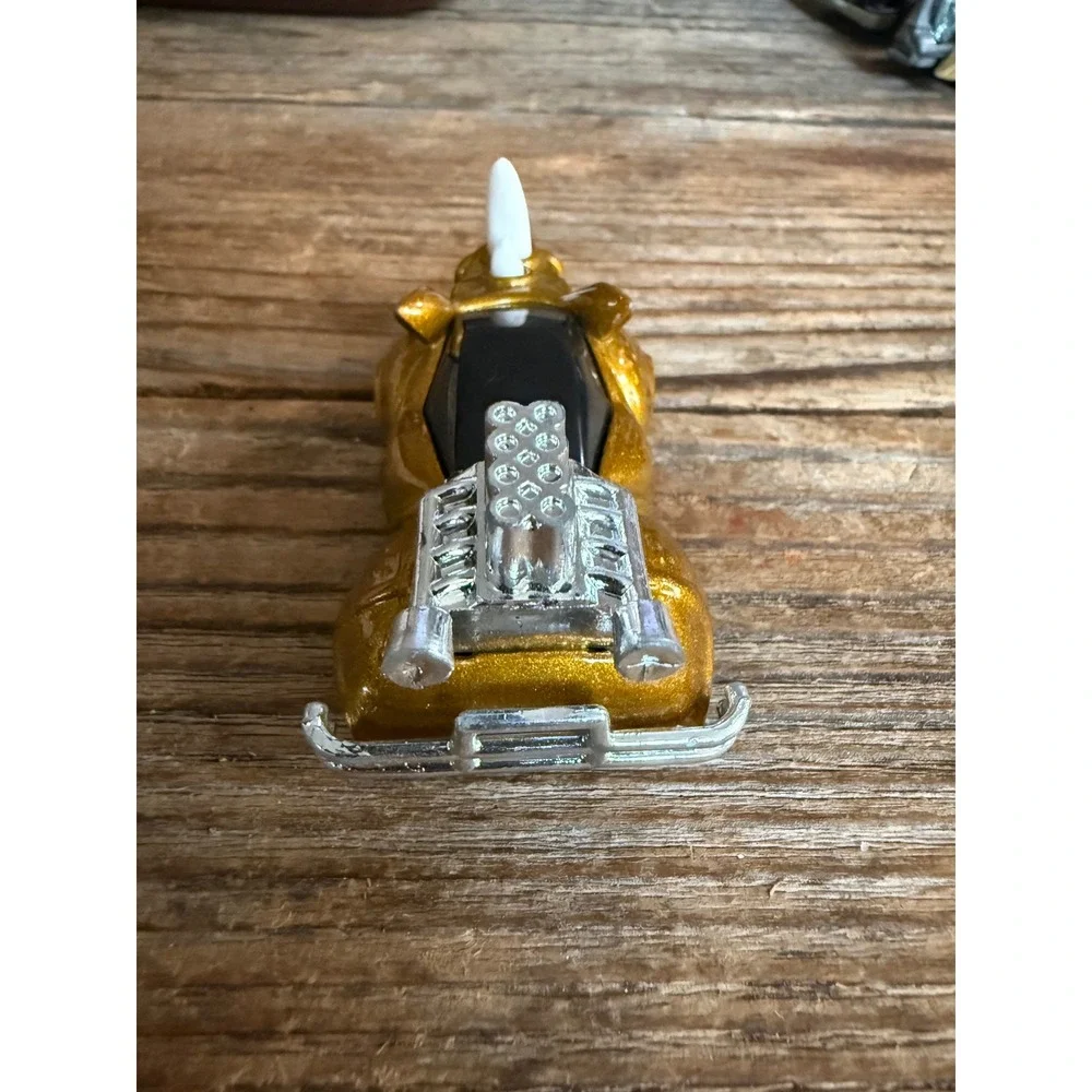 VTG 90s Matchbox Rhino Rod Diecast Car Gold Animal Toy Chrome Engine 1994